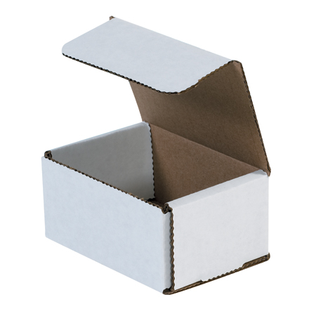 4 x 3 x 2" (25 Pack) White Corrugated Mailers