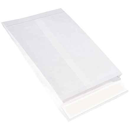 10 x 13 x 1 <span class='fraction'>1/2</span>" White Expandable Tyvek<span class='rtm'>®</span> Envelopes